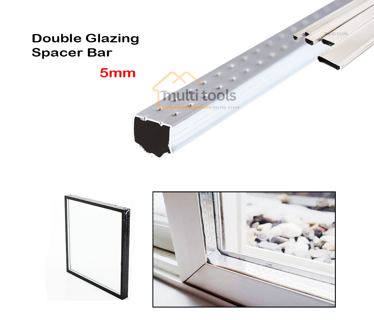 5mm Double Glazing Spacer Bar (5m Length)